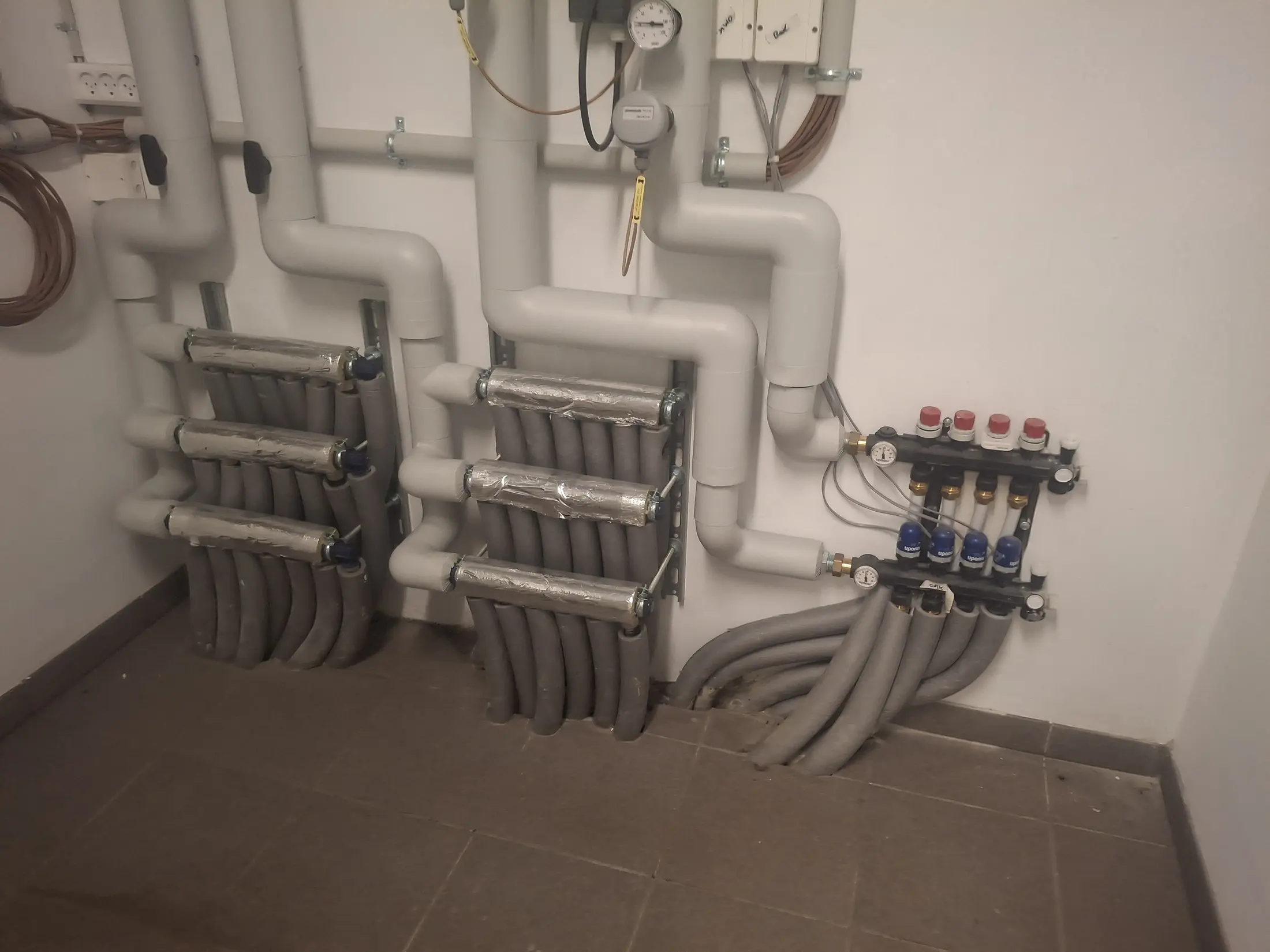 Insulated pipework and service penetrations