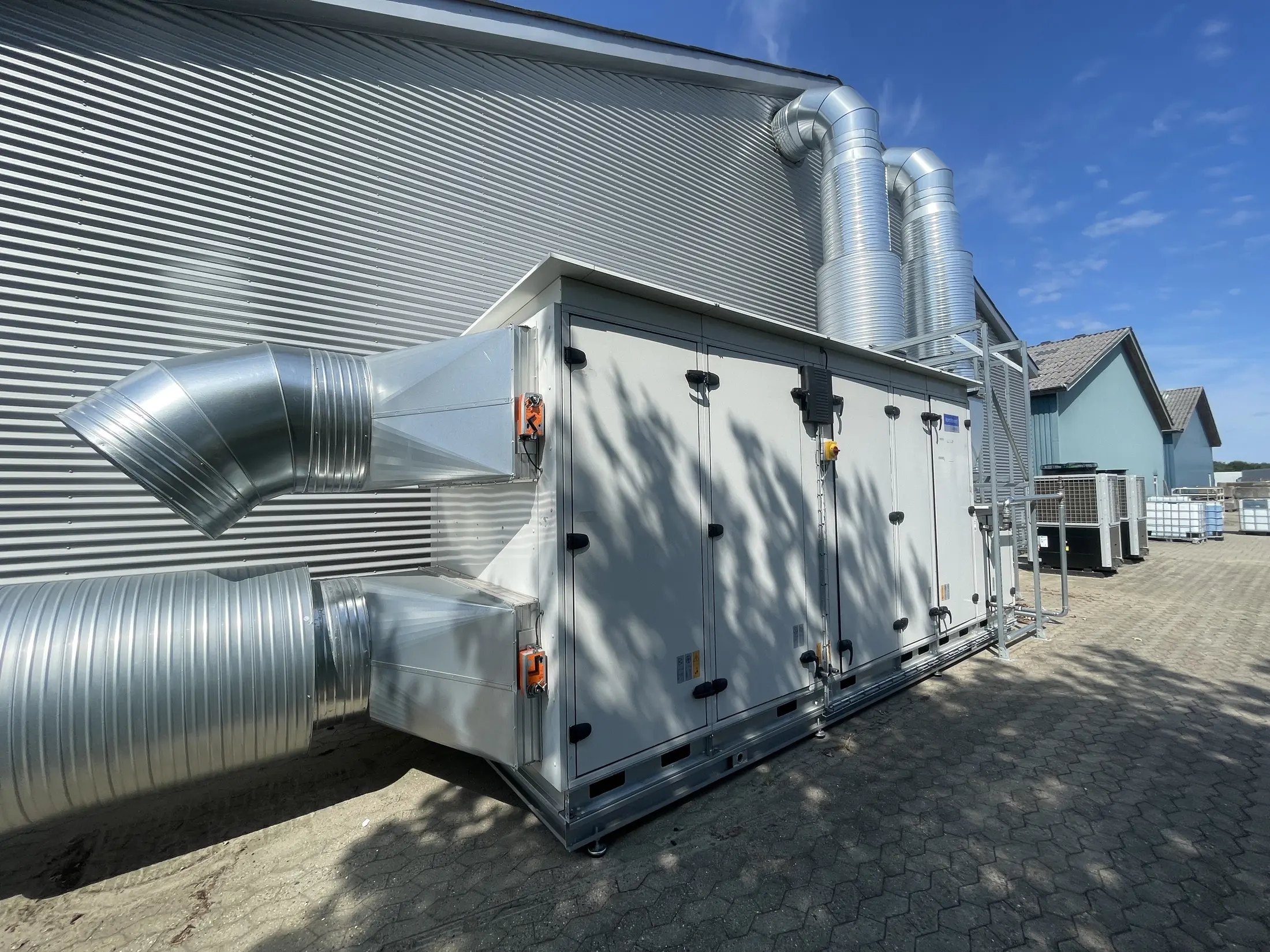 External ventilation and building services documented for follow-up