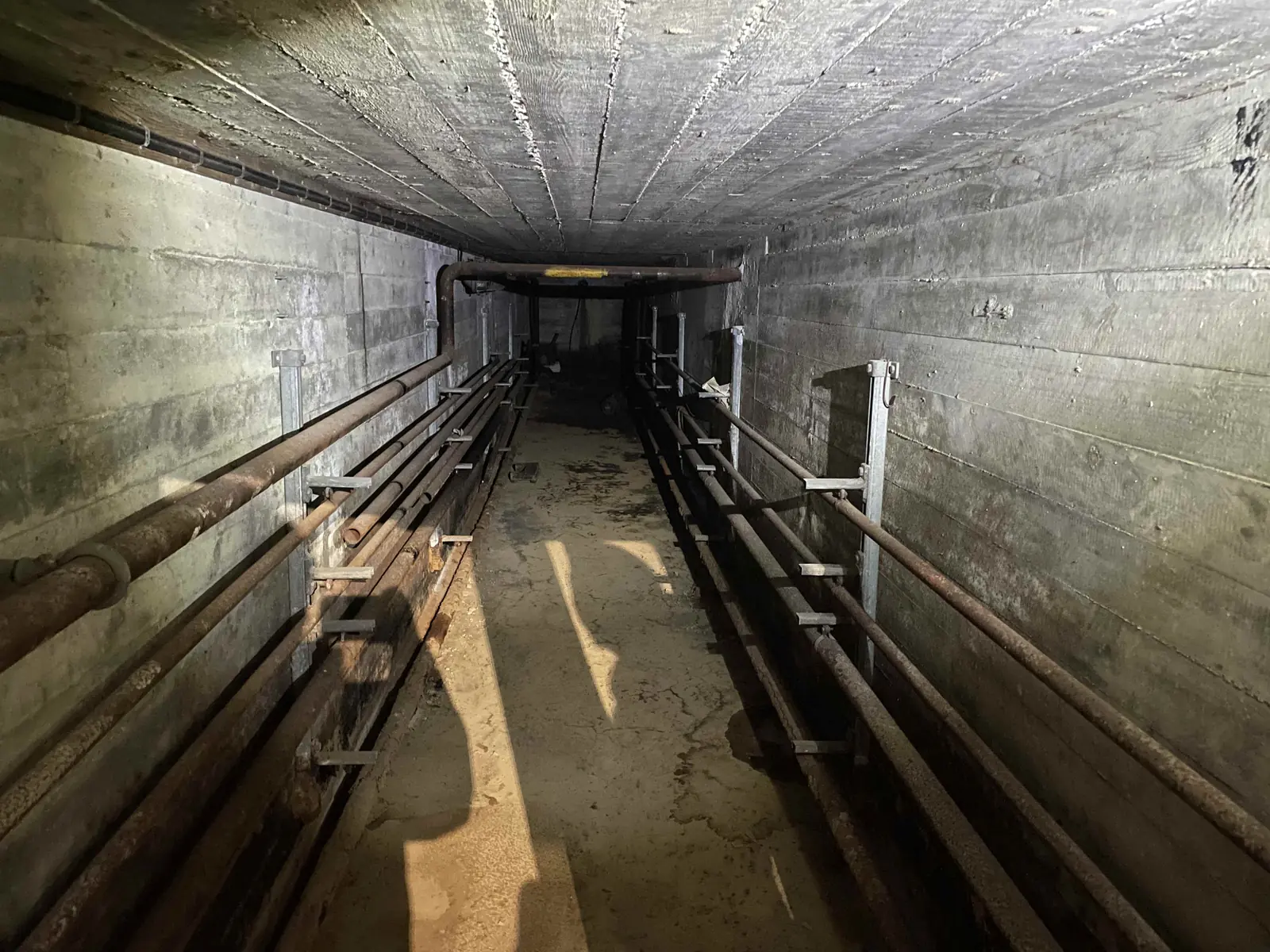 Service tunnel and pipe routes considered in access planning