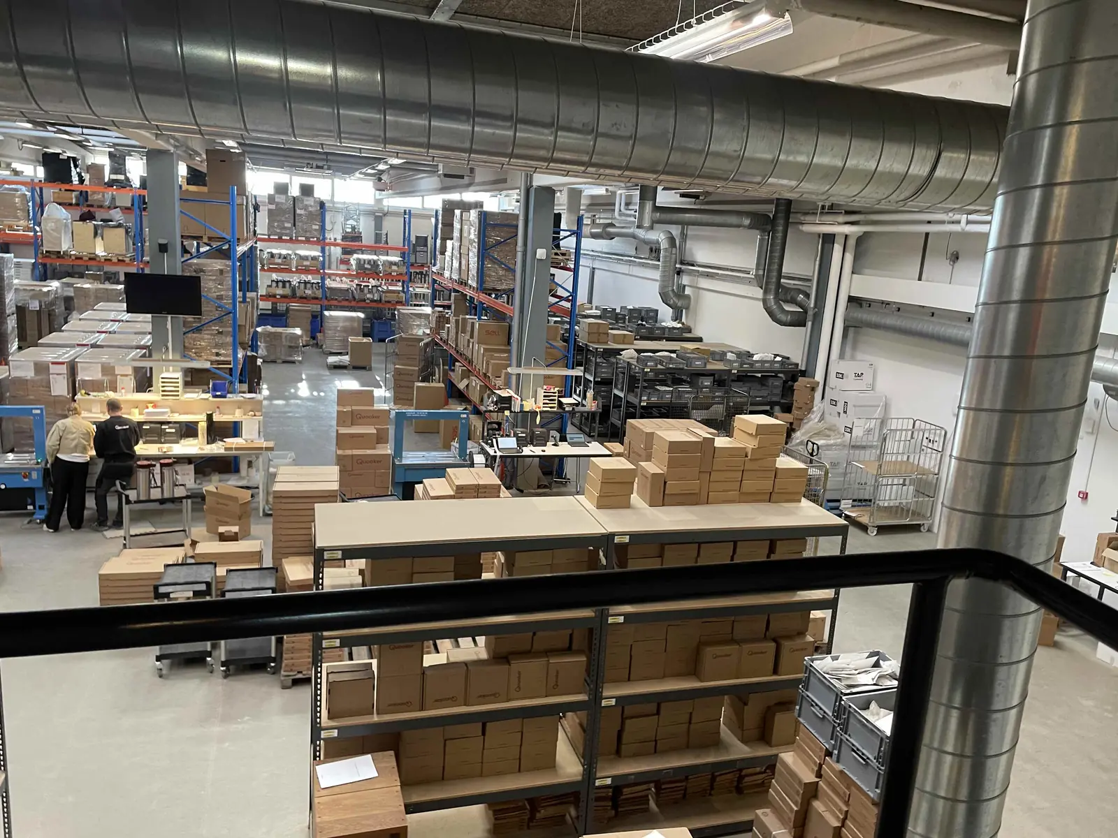 Warehouse layout and current operational use