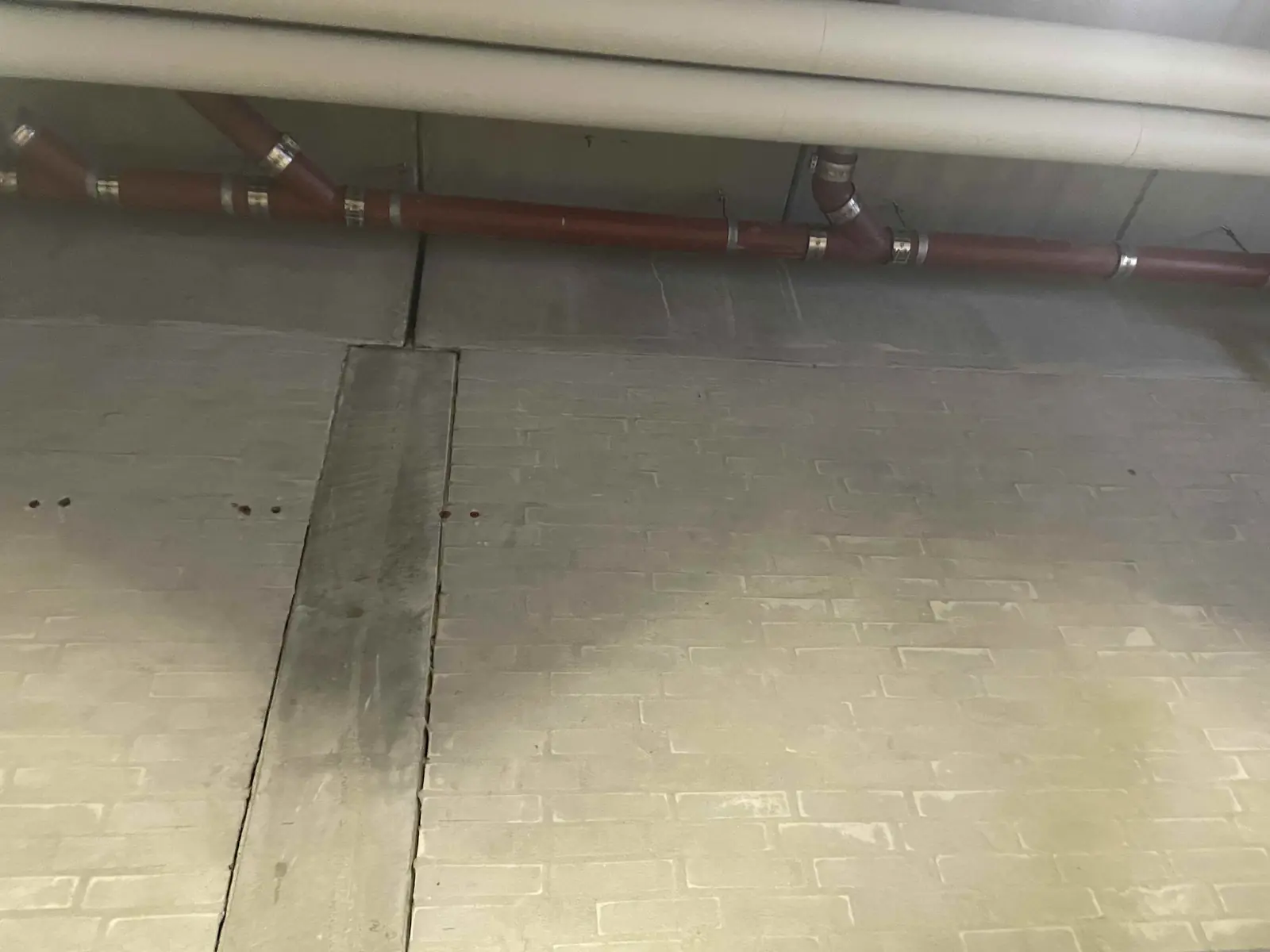Linear floor joint considered as a possible migration pathway