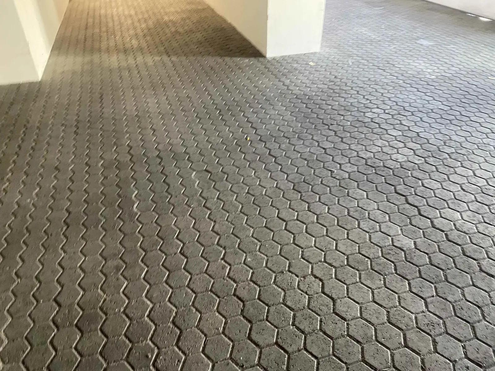 External block paving and surface condition