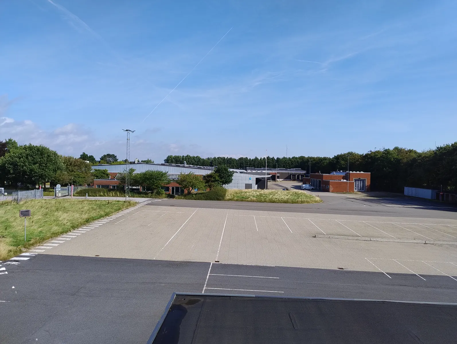 External circulation, parking and loading areas at an industrial property